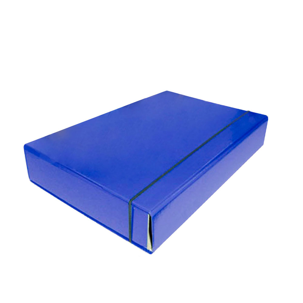 Папка - короб А4 ITEM 60 мм на гумці, ламінована, колір синій іТЕМ306/03