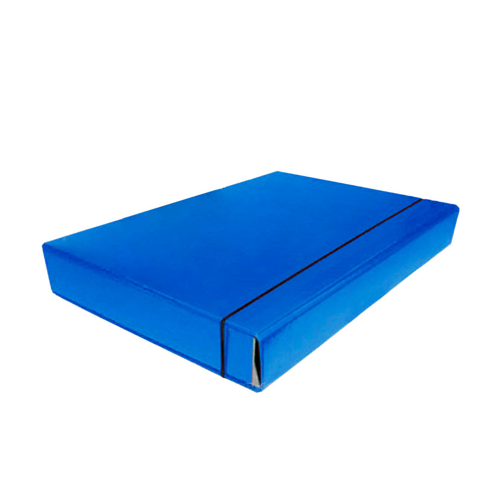 Папка - короб А4 ITEM 40 мм на гумці, ламінована, колір синій іТЕМ306-40/03