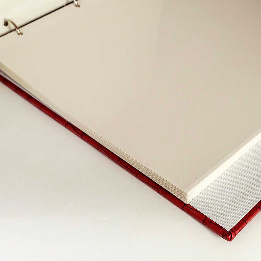 Фотоальбом CHAKO на 30 самоклеючих листів формату 29.5 х 32.5 см Gekko штучна шкіра, Red PU-9880D