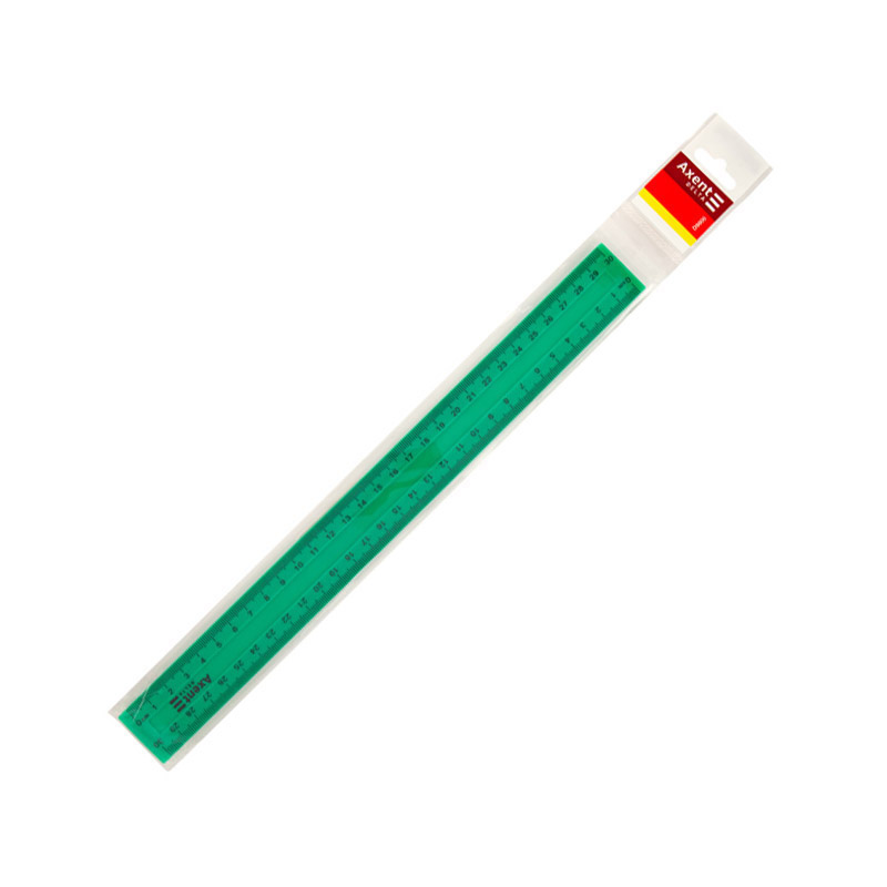 Лінійка Axent 30 см, пластикова, колір зелений D9800-02