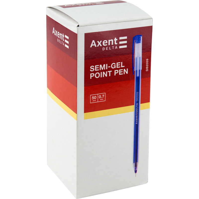 Ручка масляна Axent DB 0,7 мм, колір стрижня червоний DB2059-06