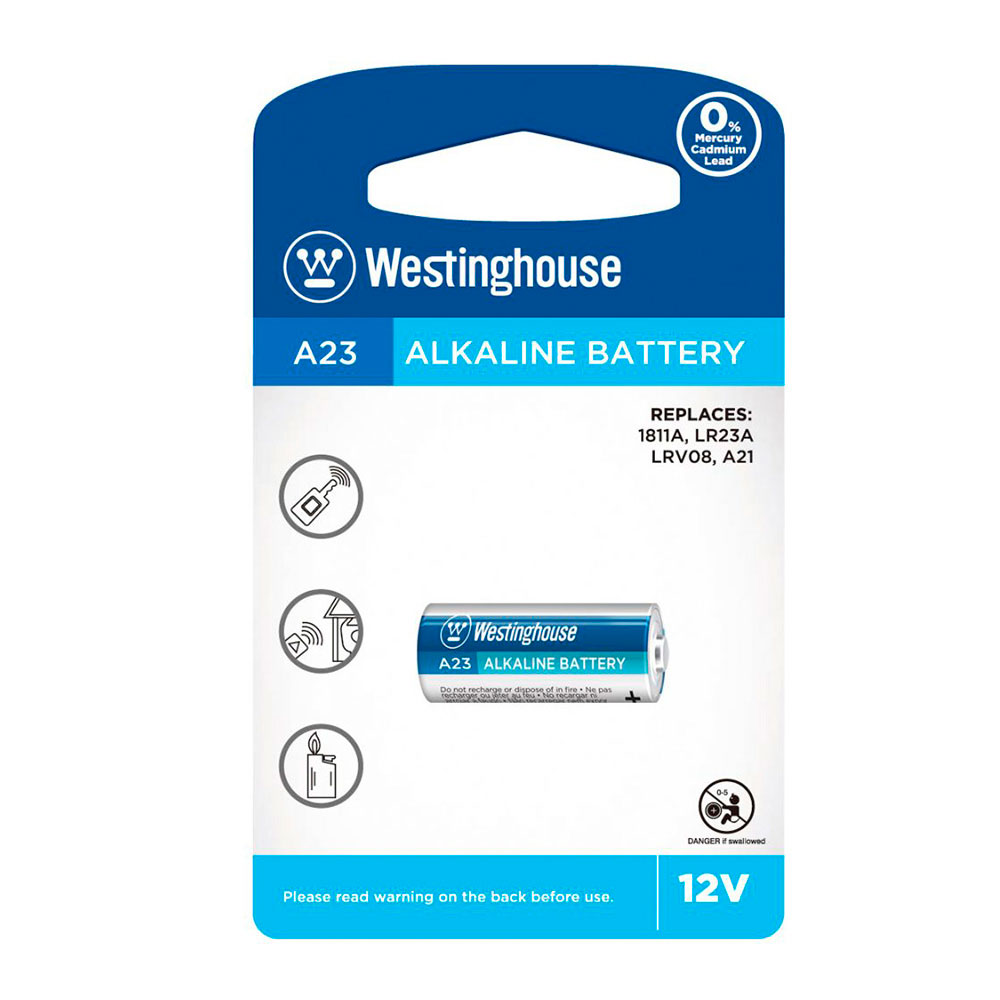 Батарейка Westinghouse A23 Alkaline Remote Control, 1 штука, блістер A23-BP1
