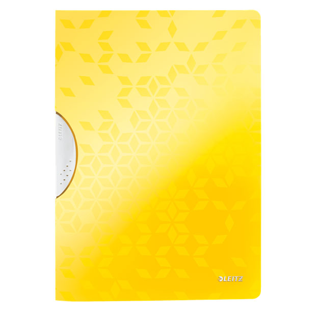 Папка з кліпом Leitz WOW ColorClip, A4 PP, 222 x 8 x 310 мм, колір жовтий металік 4185-00-16