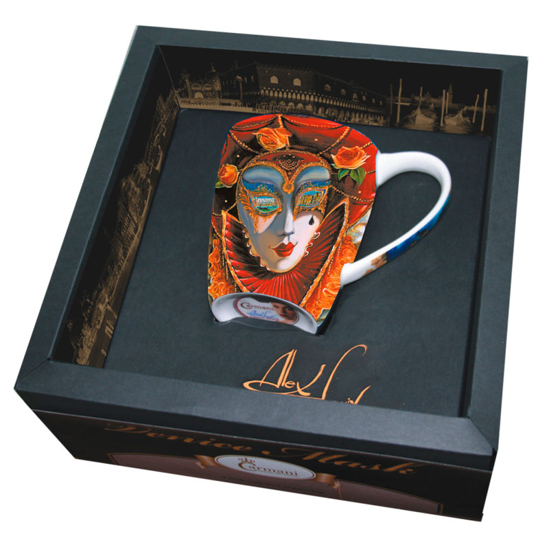 Кружка Carmani Venice Mask, 400 мл, подарункова упаковка 190-0102