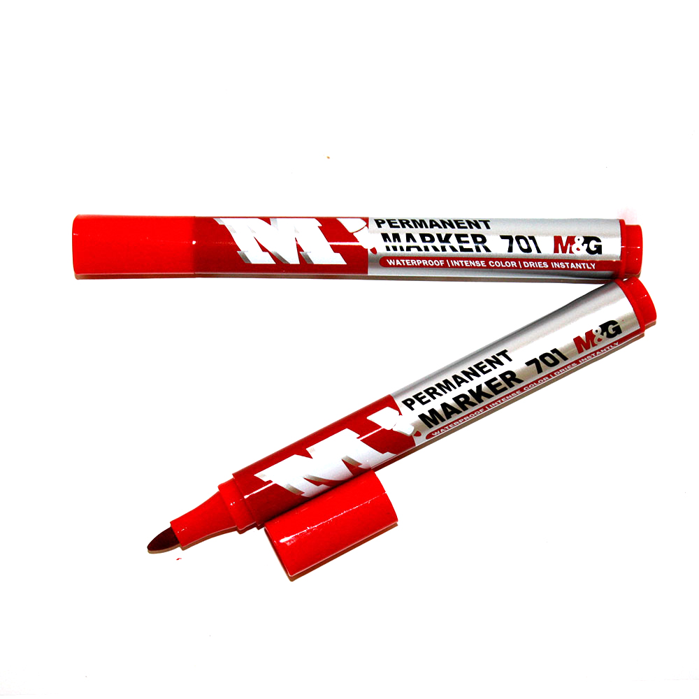 Маркер M&G  перманентний, товщина лінії 2 мм, колір червоний APMY2272-Red