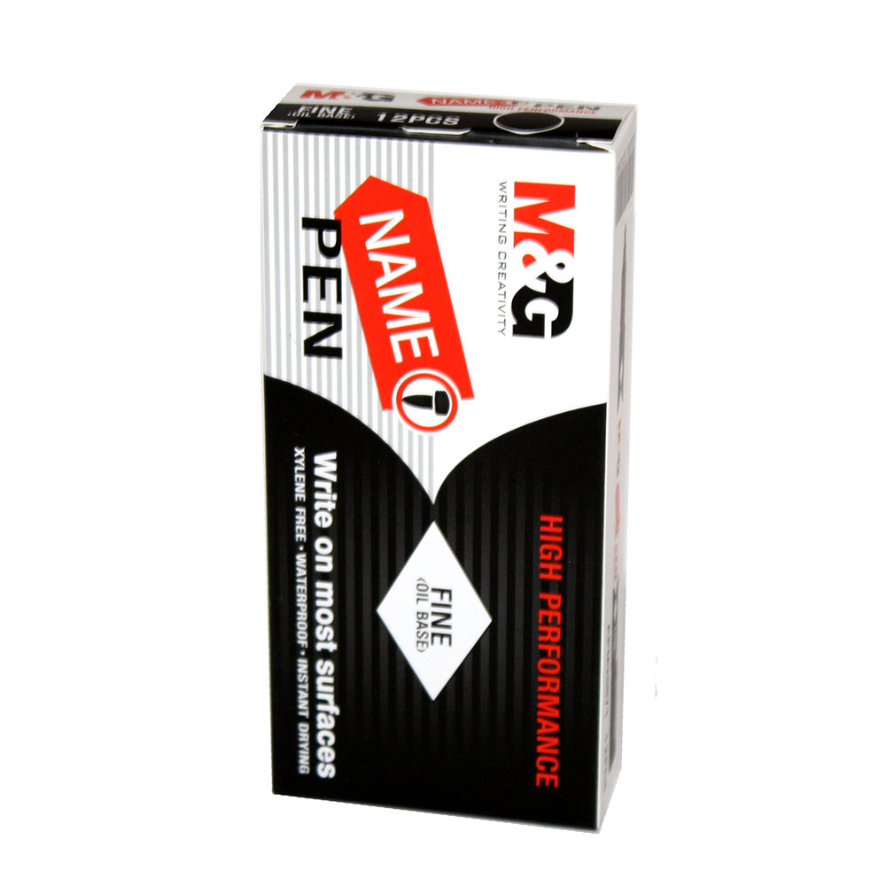 Маркер M&G  перманентний, товщина лінії 1 мм, колір чорний APM25671-Black