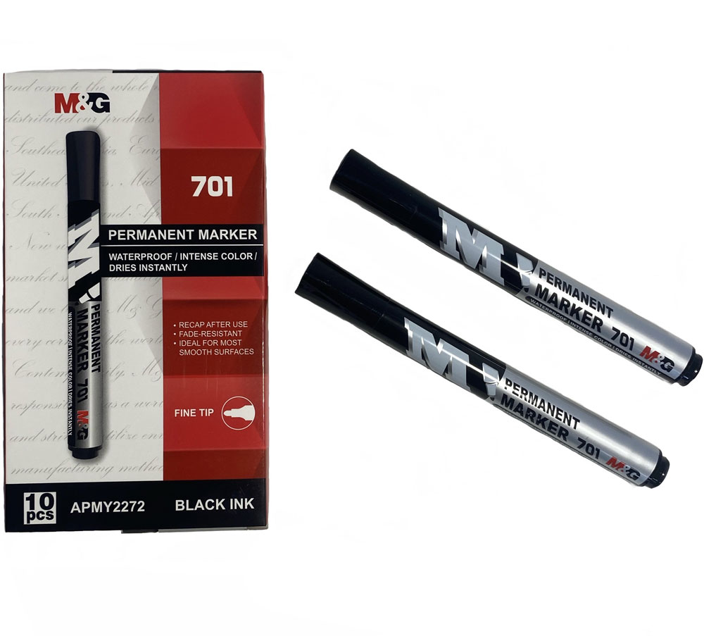 Маркер M&G  перманентний, товщина лінії 2 мм, колір чорний APMY2272-Black