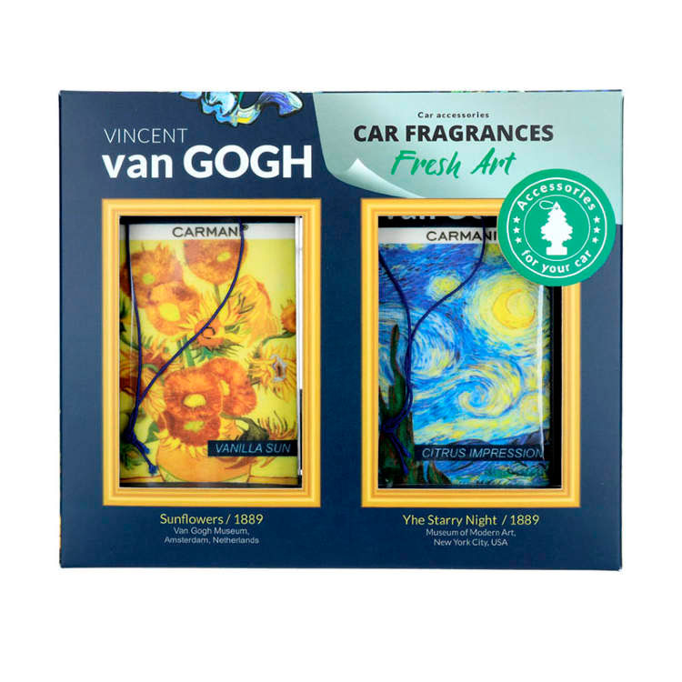 Набір аромодифузорів для авто Ван Гог "Соняшники. Іриси" 2 штук 457-4200