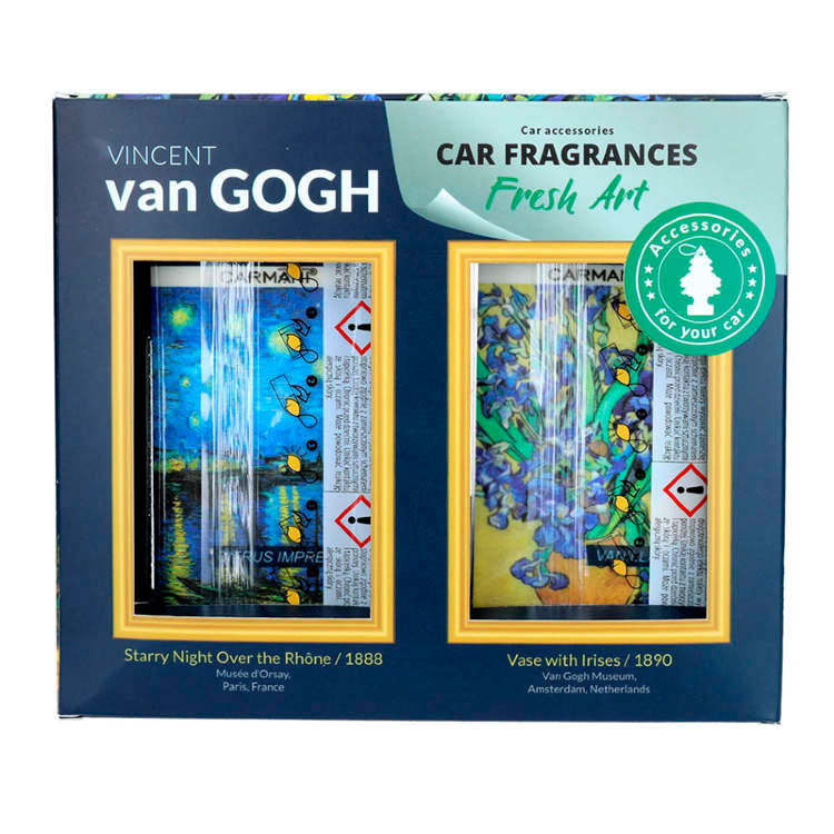 Набір аромодифузорів для авто Ван Гог "Соняшники. Іриси" 2 штук 457-4200