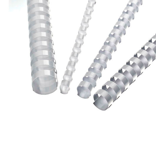 Пружини пластикові Agent 51 мм, зшивають до 450 аркушів, білі, 50 штук в упаковці 1351710