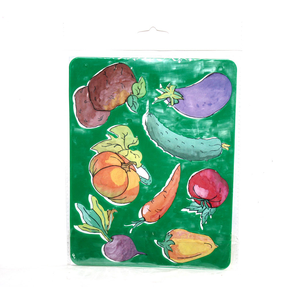Трафарет Irbis "Овочі" з кольоровою картинкою, пластик 0134