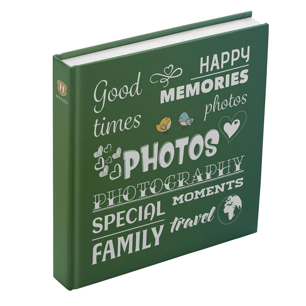 Фотоальбом Henzo 300 х 300 Fantasy Wording Green 100 білих сторінок 10.730.01