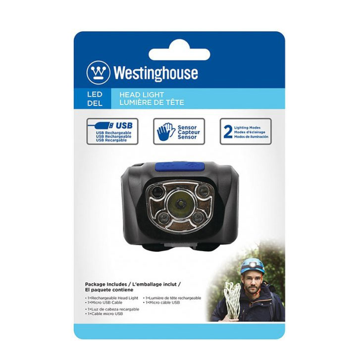 Ліхтар Westinghouse налобний LED акумуляторний з сенсором WF71-DB