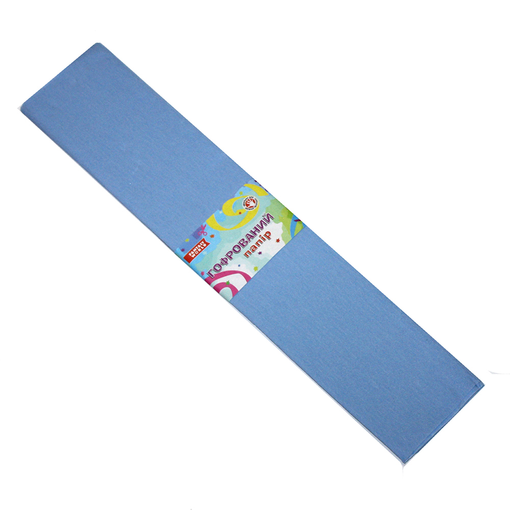 Креп-папір Fantasy 50 х 200 см, 55%, колір світло голубий, ціна за 1 штуку 80-32/33/55