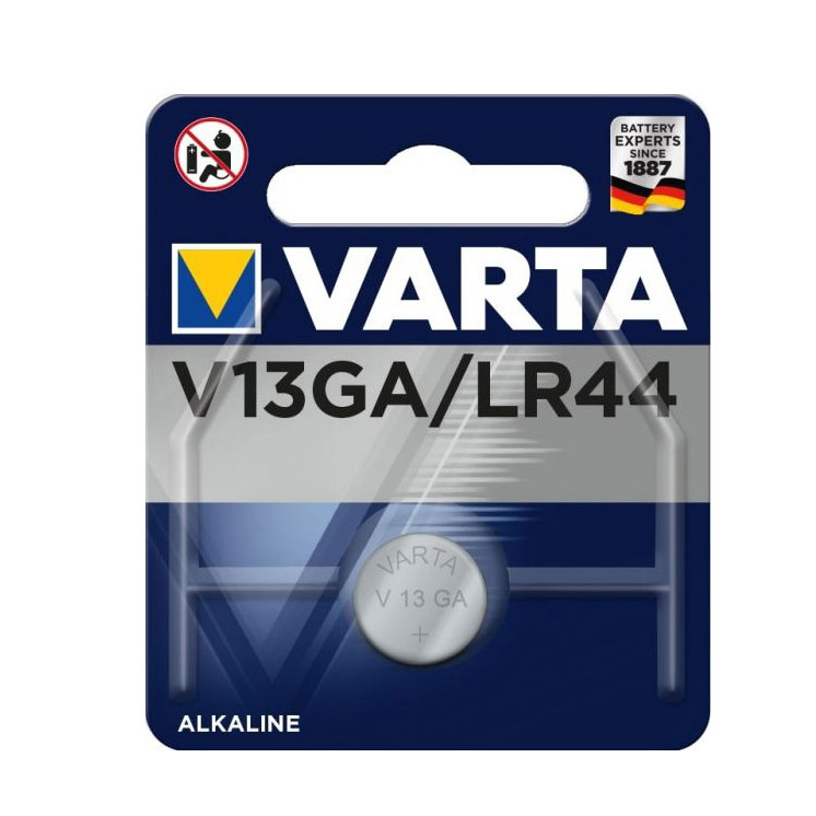 Батарейка Varta лужна Alkaline 1,5 V, 1 штука в упаковці V13GA/LR44