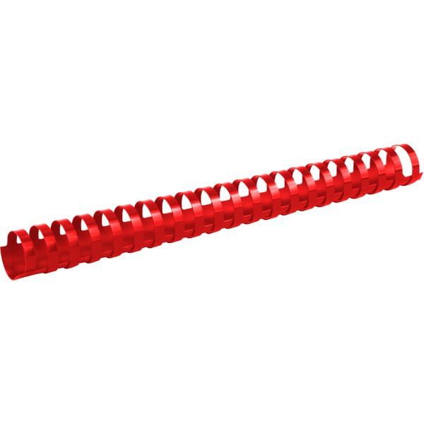 Пружини пластикові Axent 28 мм, зшивають до 270 аркушів, червоні, 50 штук в упаковці 2928-06-A