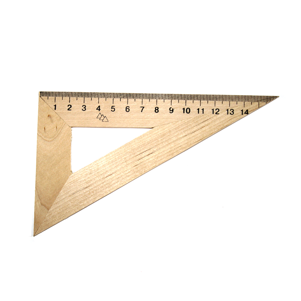 Трикутник 16 см дерев'яний, 30 х 60 0155