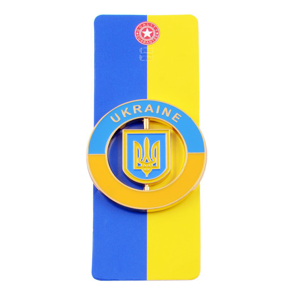 Магніт, що крутиться Герб з Прапором Ukraine UK-113