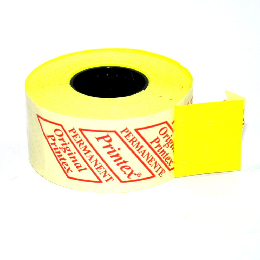 Етикет - стрічка Printex 29 мм х 28 м, Flash Yellow, 600 штук 10296