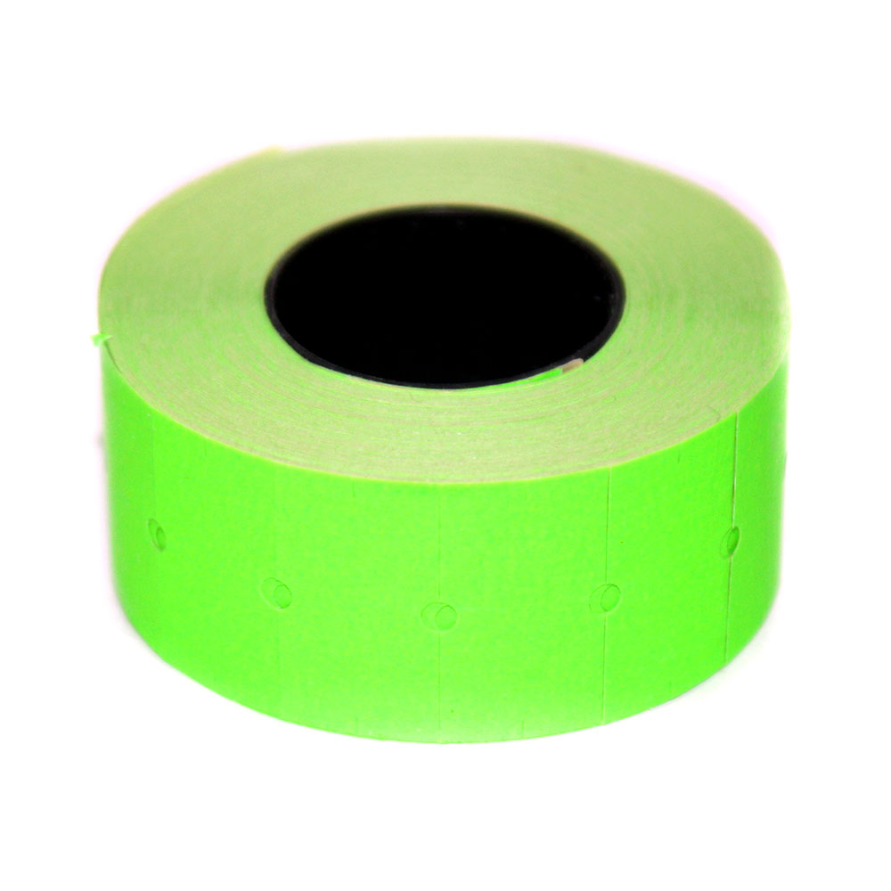 Етикет - стрічка Printex 21 мм х 12 м, зелена, прямокутна, 1000 штук 5848