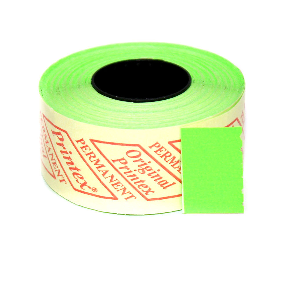 Етикет - стрічка Printex 26 мм х 16 м, зелена, прямокутна, 900 штук 5865