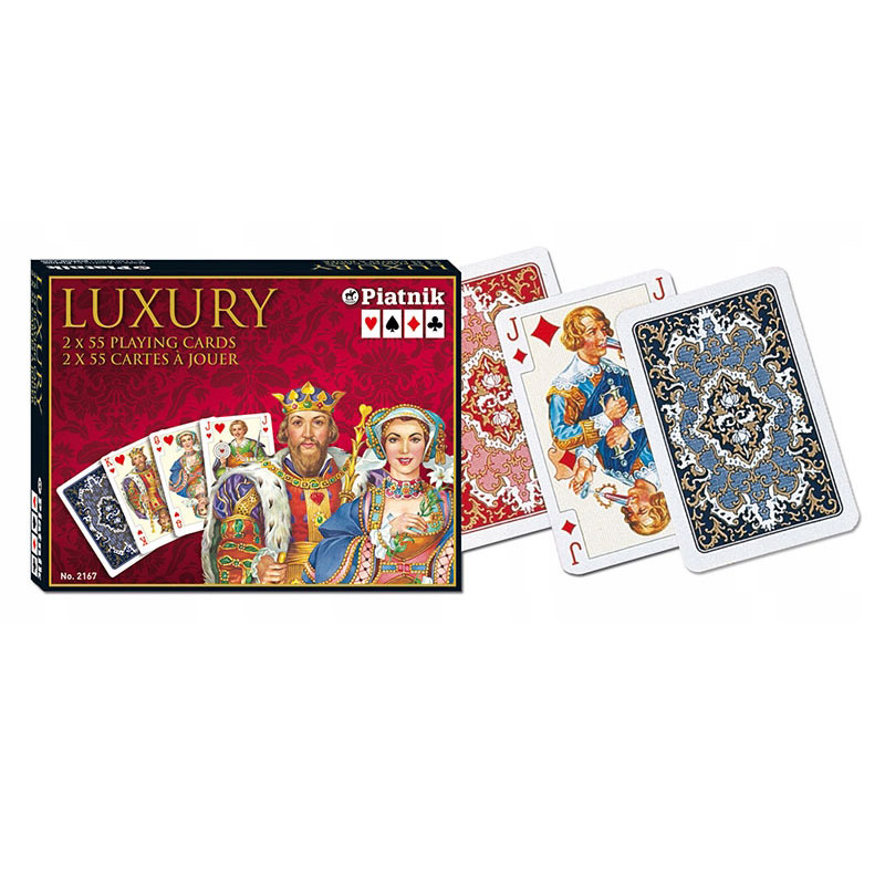 Карти гральні Piatnik Luxury, комплект з 2 колод по 55 карт 2167
