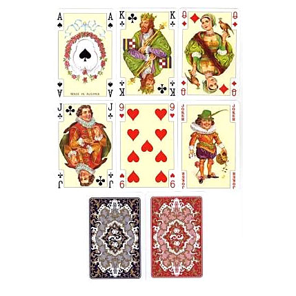 Карти гральні Piatnik Luxury, комплект з 2 колод по 55 карт 2167