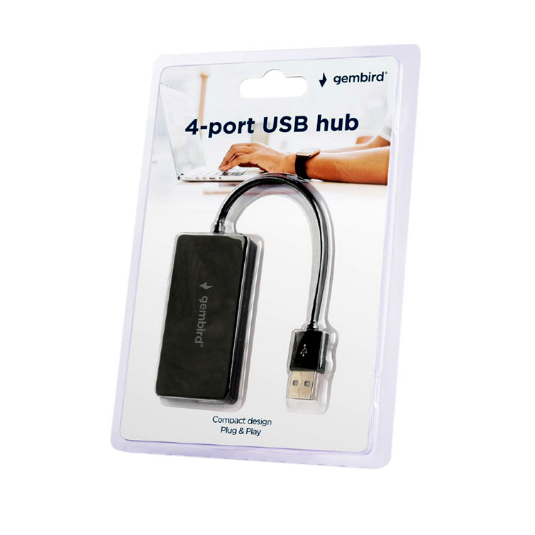 Концентратор Gembird USB Hub 4port USB UHB-U2P4-04