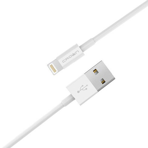 Кабель Crown USB 2.0A - Lightning 1 м CMCU-005L