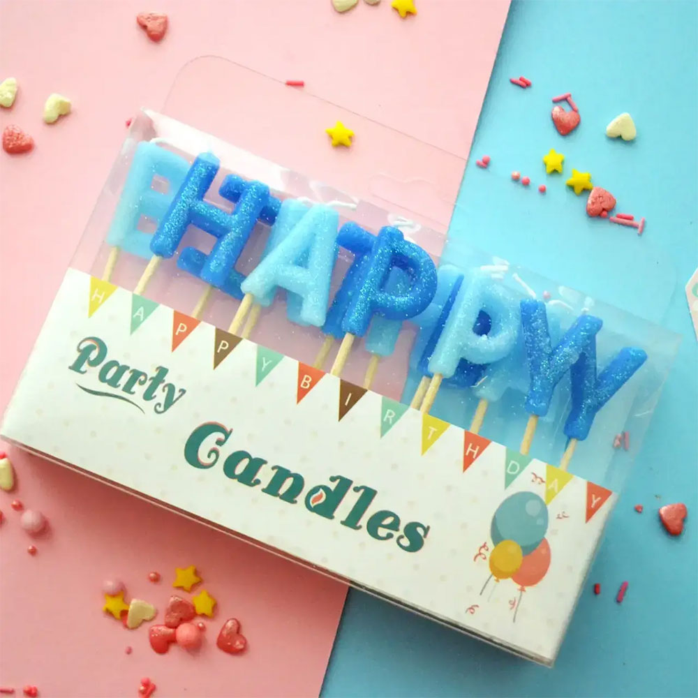Набір свічок на торт Happy birthday 13 літер