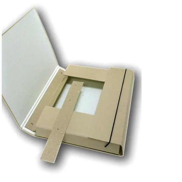 Папка - короб архівна ITEM 20 мм з планками, 320 х 240 мм, на гумці, крафт іТЕМ316/10PR