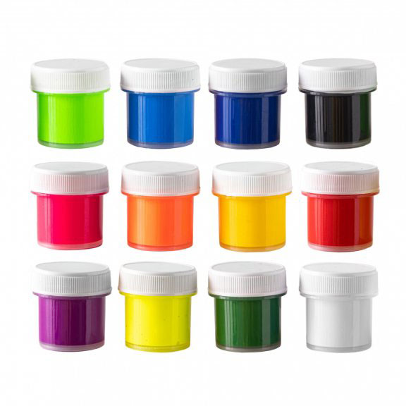 Фарби акрилові Гамма серії "Мрія має колір" матові, 6+6 флуоресцентних кольорів 10 мл 400506