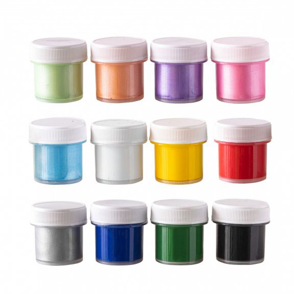 Фарби акрилові Гамма серії "Мрія має колір" матові, 6+6 перламутрових кольорів 10 мл 400505