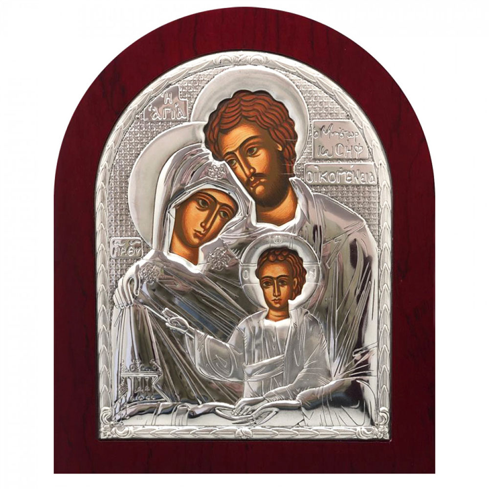 Ікона Святе сімейство посріблена 25,3 х 20,3 см 466-1182
