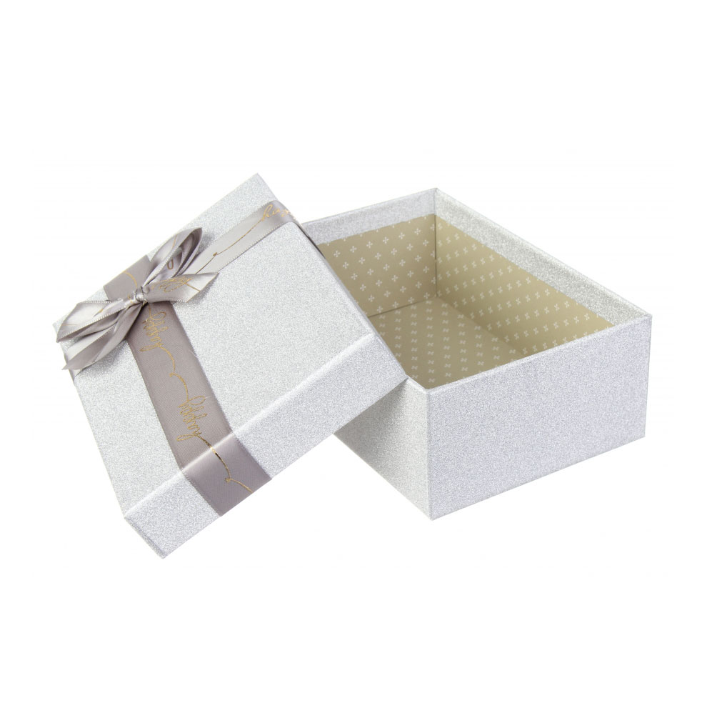 Коробка для подарунків прямокутна, колір білий, 19,8 х 13,8 х 8 см HL-300-16