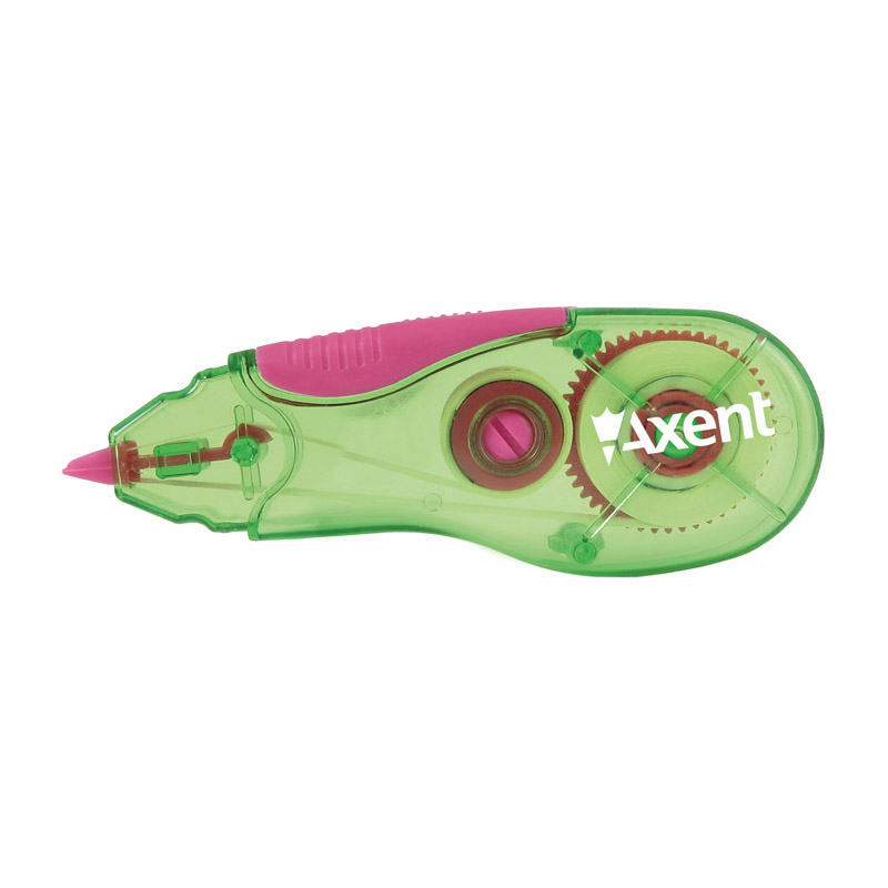 Коректор стрічковий Axent 5 мм х 5 м в індивідуальній упаковці, зелено-рожевий 7006-02-A